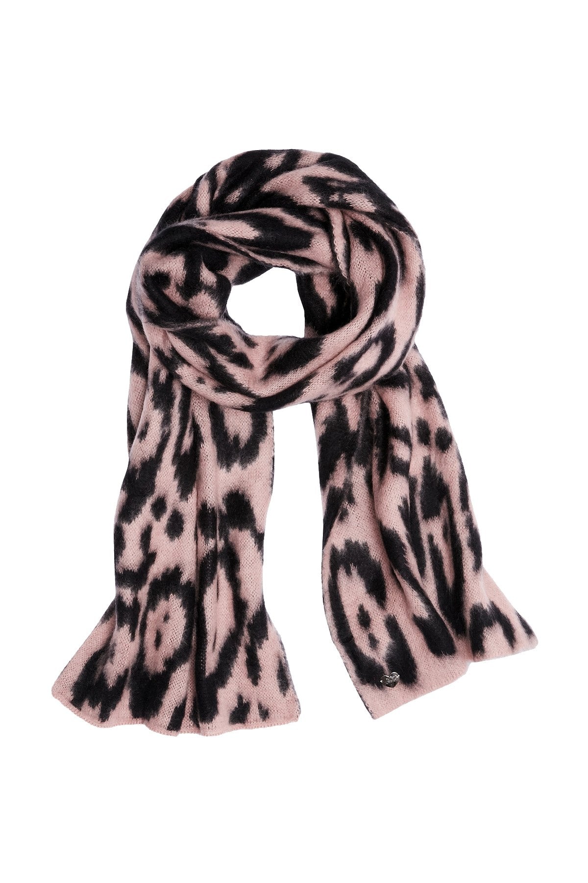 Betsey Johnson Blush Cozy-Critter Muffler Scarf / Wrap