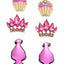 Betsey Johnson Cupcakes/Crowns/Trolls Earrings Set