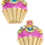 Betsey Johnson Cupcakes/Crowns/Trolls Earrings Set
