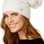 Betsey Johnson Ivory Knit Love Beanie