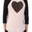 Betsey Johnson Lace Heart Pajama Top in Pink