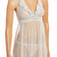Betsey Johnson Pearl/Blue Eyelet Mesh Babydoll with G-String