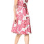 Betsey Johnson Pink/Silver-Shimmer Floral Jacquard Fit & Flare Party Dress