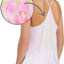 Betsey Johnson Pink Washed-Satin Floral Embroidered Cami