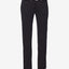 Betsey Johnson Printed Lace-trim Pajama Pants Black Ivory dot