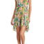 Betsey Johnson Tropical-Print Chiffon Ruffled Nightgown