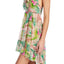 Betsey Johnson Tropical-Print Chiffon Ruffled Nightgown