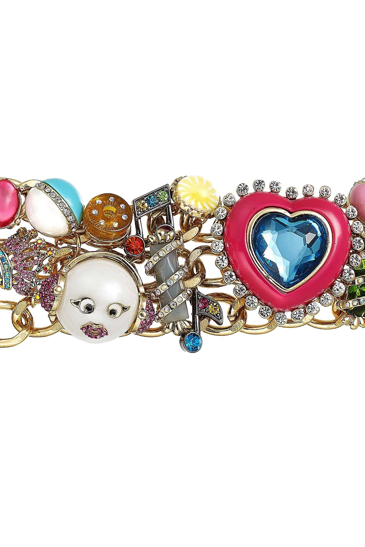 Betsey Johnson XoX Sweet-Tooth Charm Bracelet