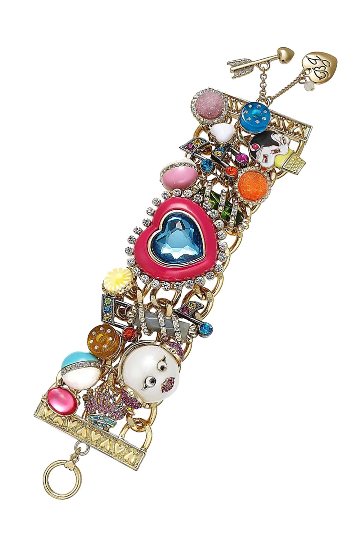 Betsey Johnson XoX Sweet-Tooth Charm Bracelet