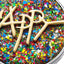 Betsey Johnson Xox Trolls Rainbow-Glitter Happy Compact Mirror