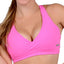 Bia Brazil Bubblegum-Pink Cross-Front Cage-Back Fitness Bra