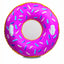 BigMouth Inc. Pink Doughnut Snow Tube