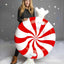 BigMouth Inc. Red/White Peppermint-Twist Big Snow Tube
