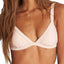 Billabong Barely Blush Tanlines Fixed Triangle Bikini Top