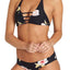 Billabong Black Floral Dawn Lowrider Bikini Bottom