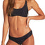 Billabong Black Tanlines Crop Tank Bikini Top