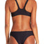 Billabong Black Tanlines Crop Tank Bikini Top