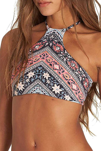 Billabong Blissed Out Reversible High Neck Bikini Top