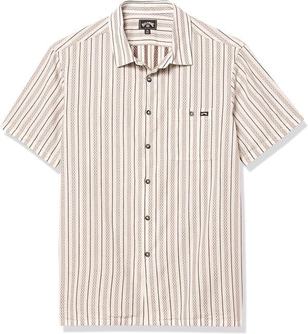 Billabong Men's Sundays Jacquard Short Sleeve Woven Shirt