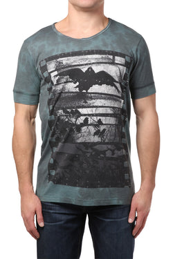 Black Hearts Brigade Green Raven Reel Tee thumbnail 1