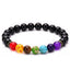 Black Onyx 7-Chakra Reiki Healing Bracelet