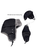 Black Unisex Trooper Trapper Hat/Mask