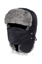 Black Unisex Trooper Trapper Hat/Mask