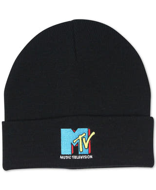 Block Hats Mtv Cuffed Beanie Black