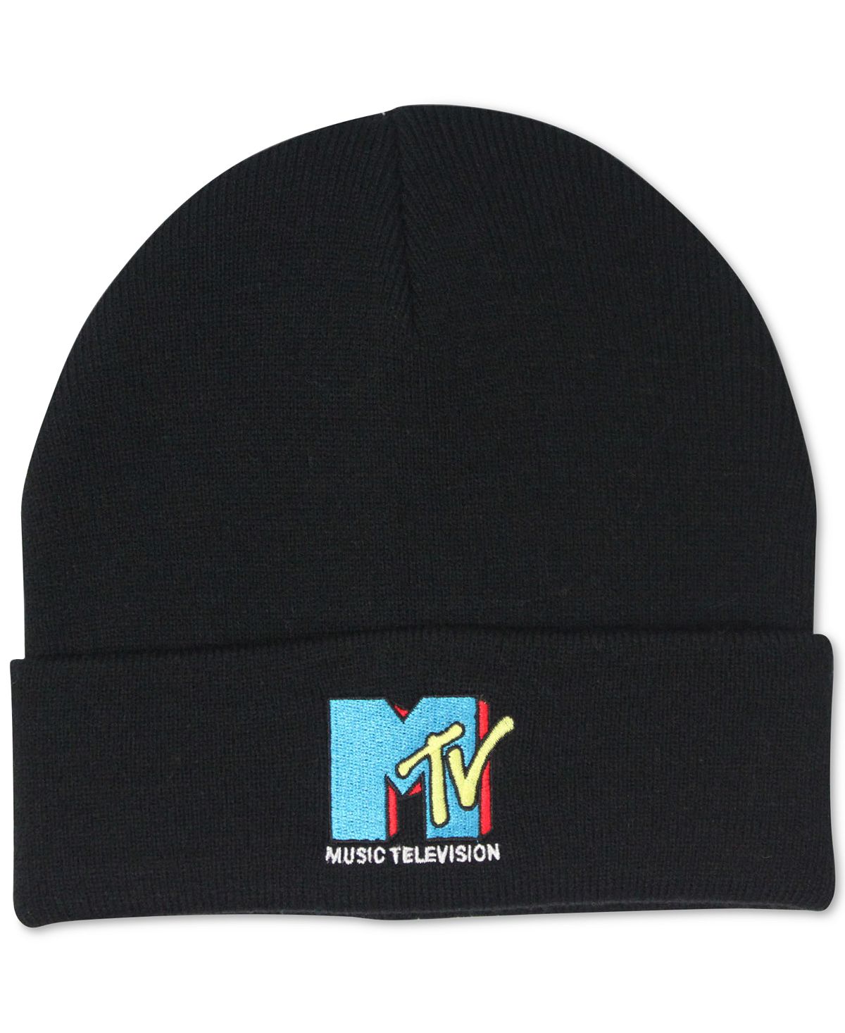 Block Hats Mtv Cuffed Beanie Black