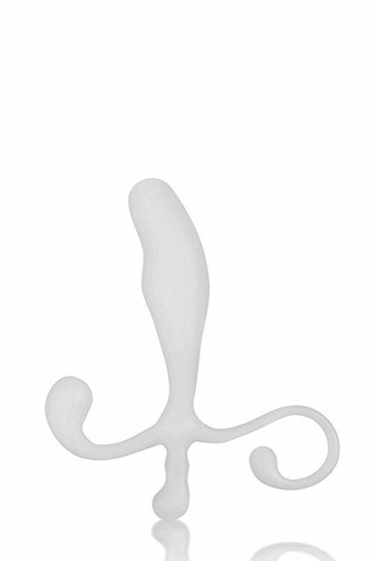 Blue Line White 5in Male P-Spot Massager