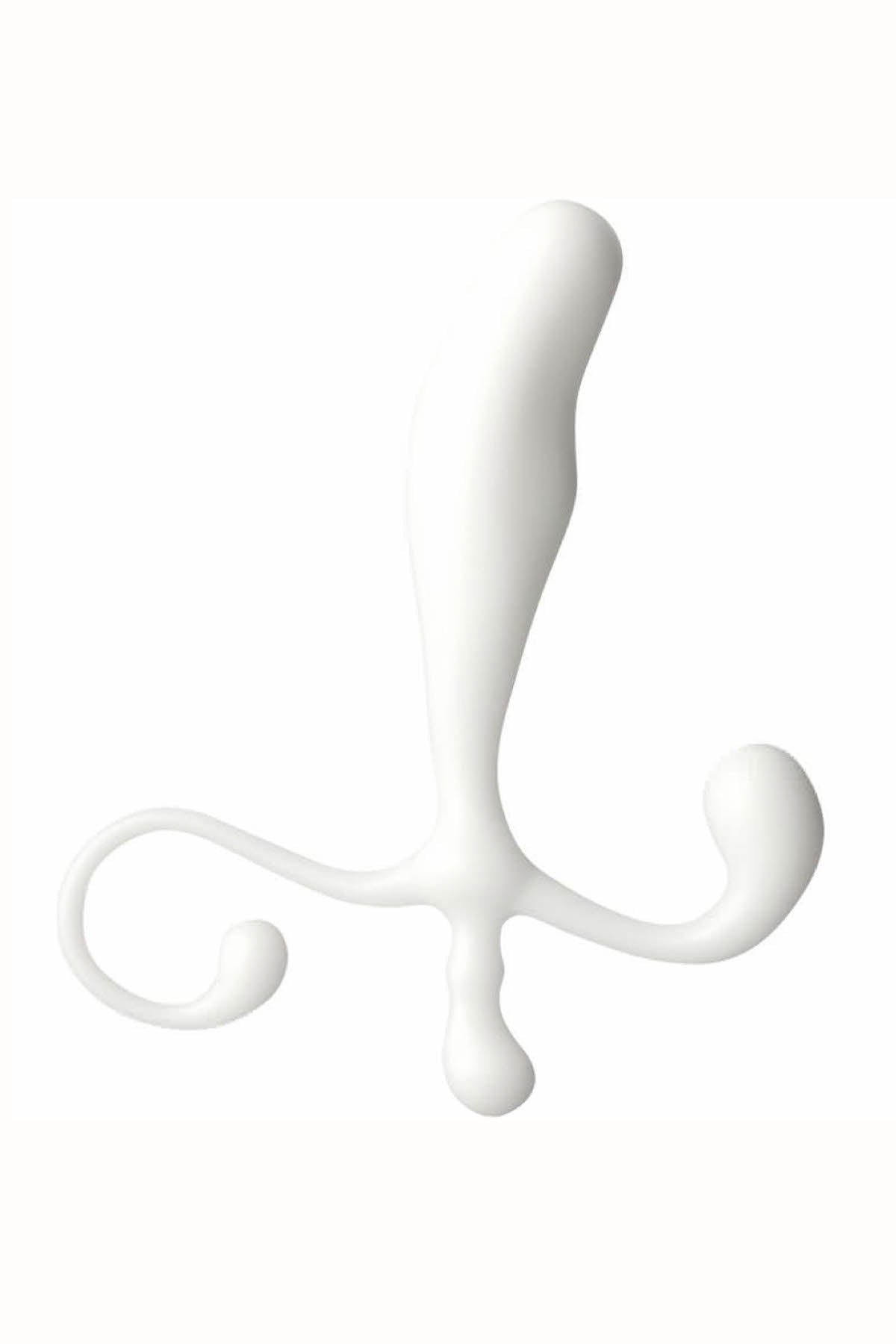 Blue Line White 5in Male P-Spot Massager