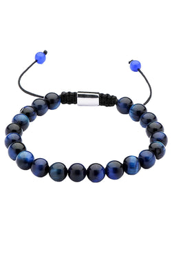 Blue Tiger's Eye Adjustable Clarity Healing Bracelet thumbnail 1
