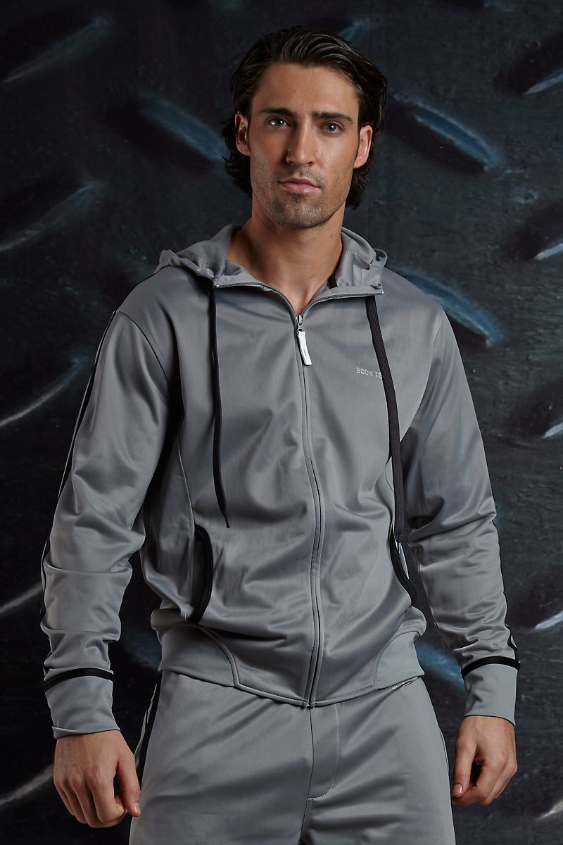 Body Tech Grey/Black Zip Hoodie
