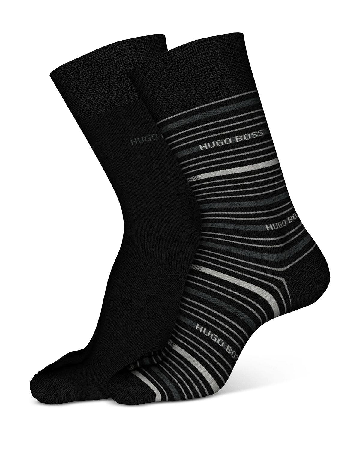 Boss Dress Socks Pack Of 2 Black