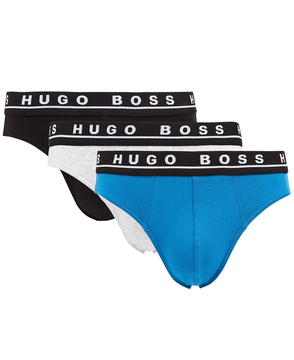 Boss Hugo 3-pk. Briefs Black/Blue/Grey