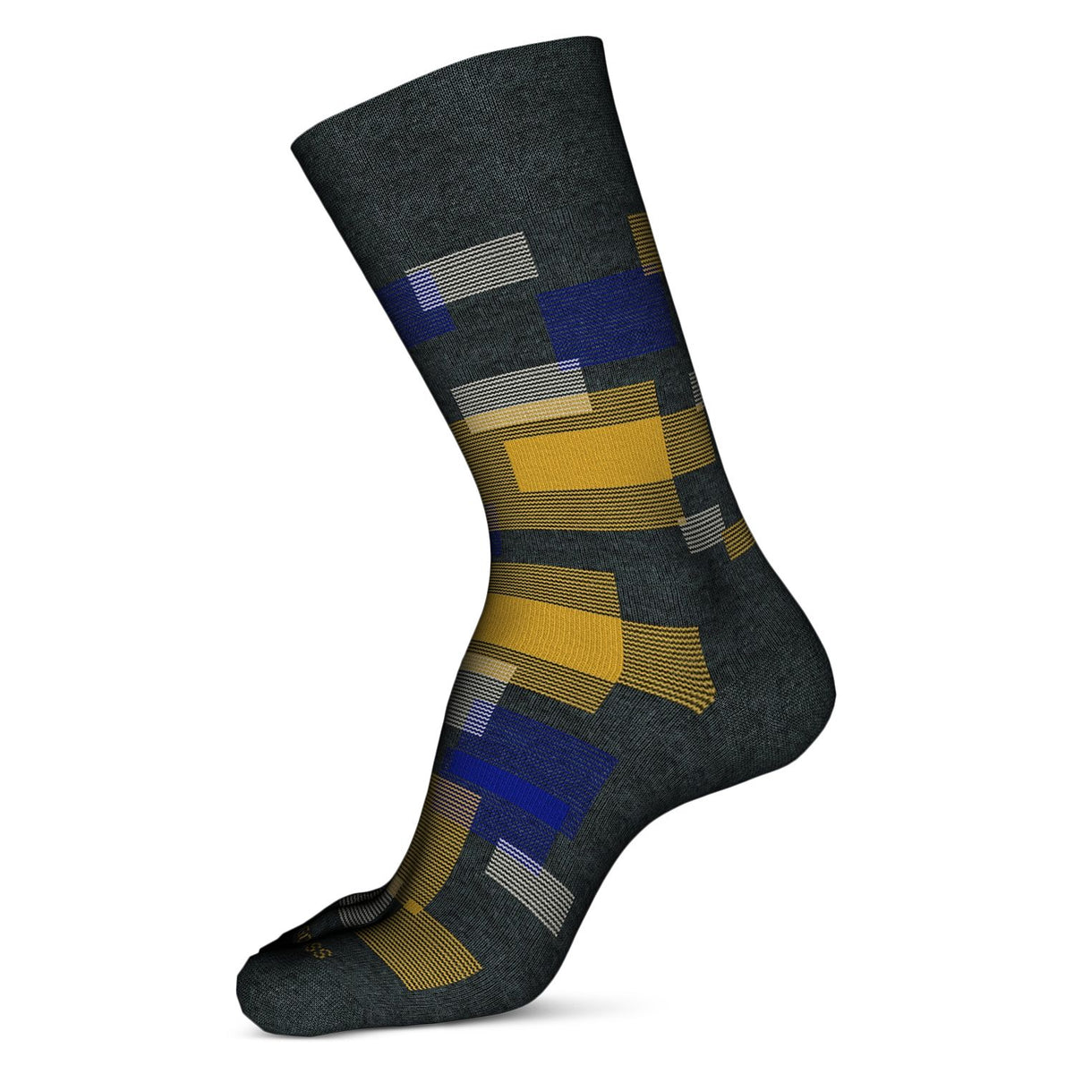 Boss Hugo Abstract Geometric Socks Charcoal