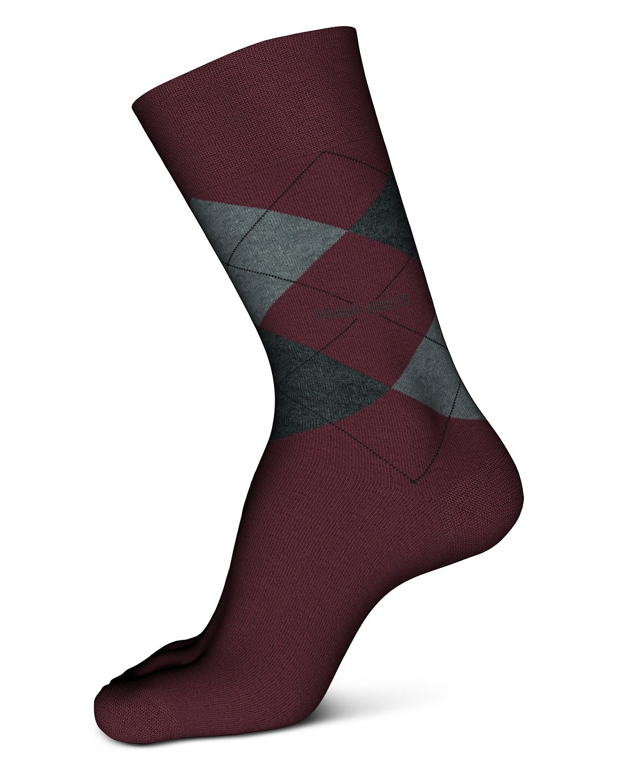Boss John Argyle Socks Dark Red