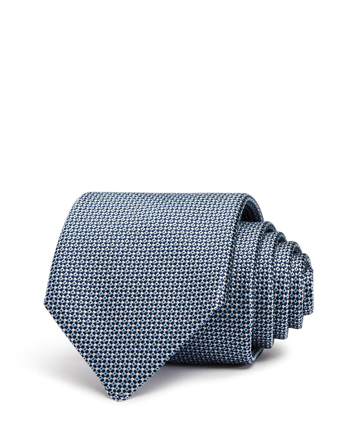 Boss Micro-neat Silk Skinny Tie Navy