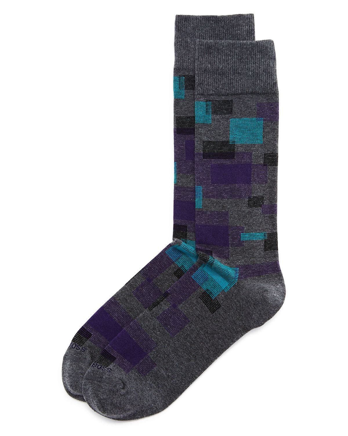 Boss Mixed-rectangular Socks Medium Gray
