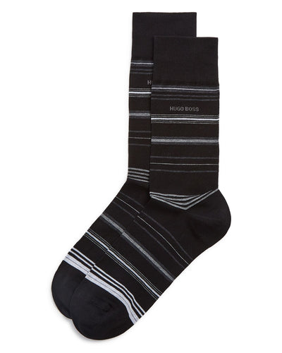 Boss Striped Socks Black