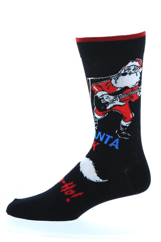 Bottoms Out Rock N Roll Santa Sock