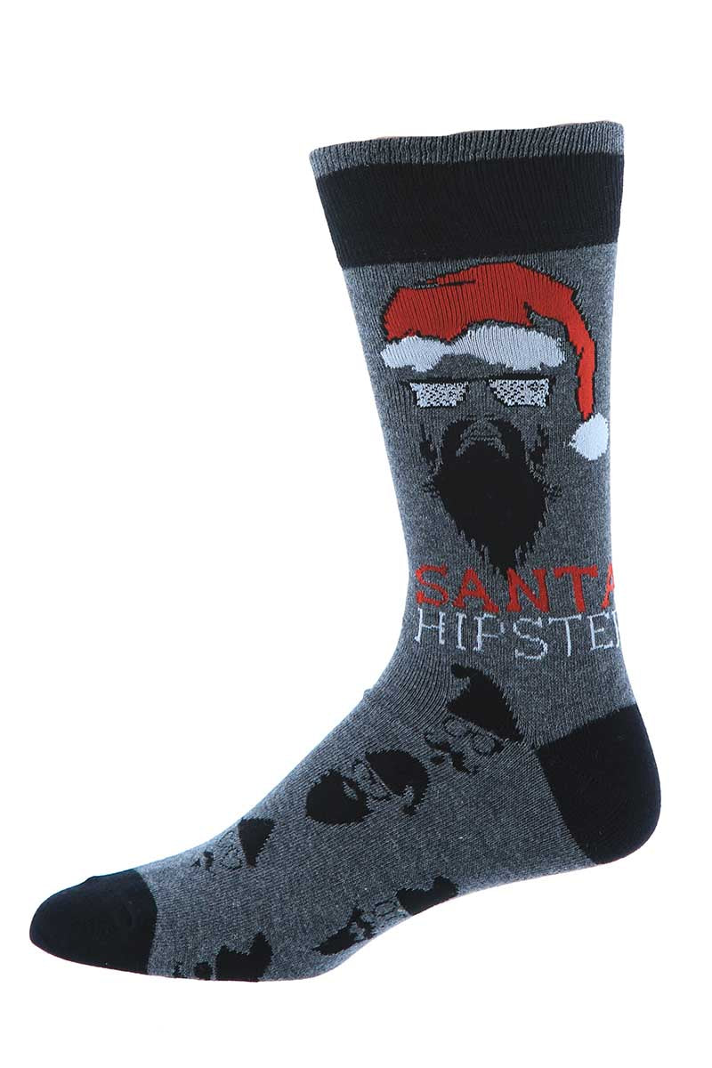 Bottoms Out Santa Hipster Holiday Socks