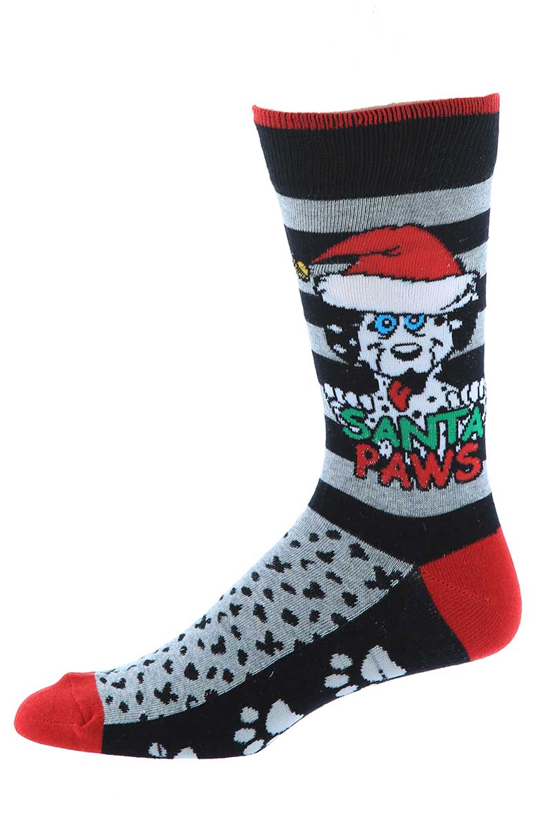 Bottoms Out Santa Paws Holiday Socks