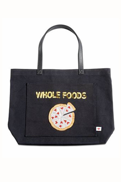 Bow & Drape Black XL Whole Foods Tote