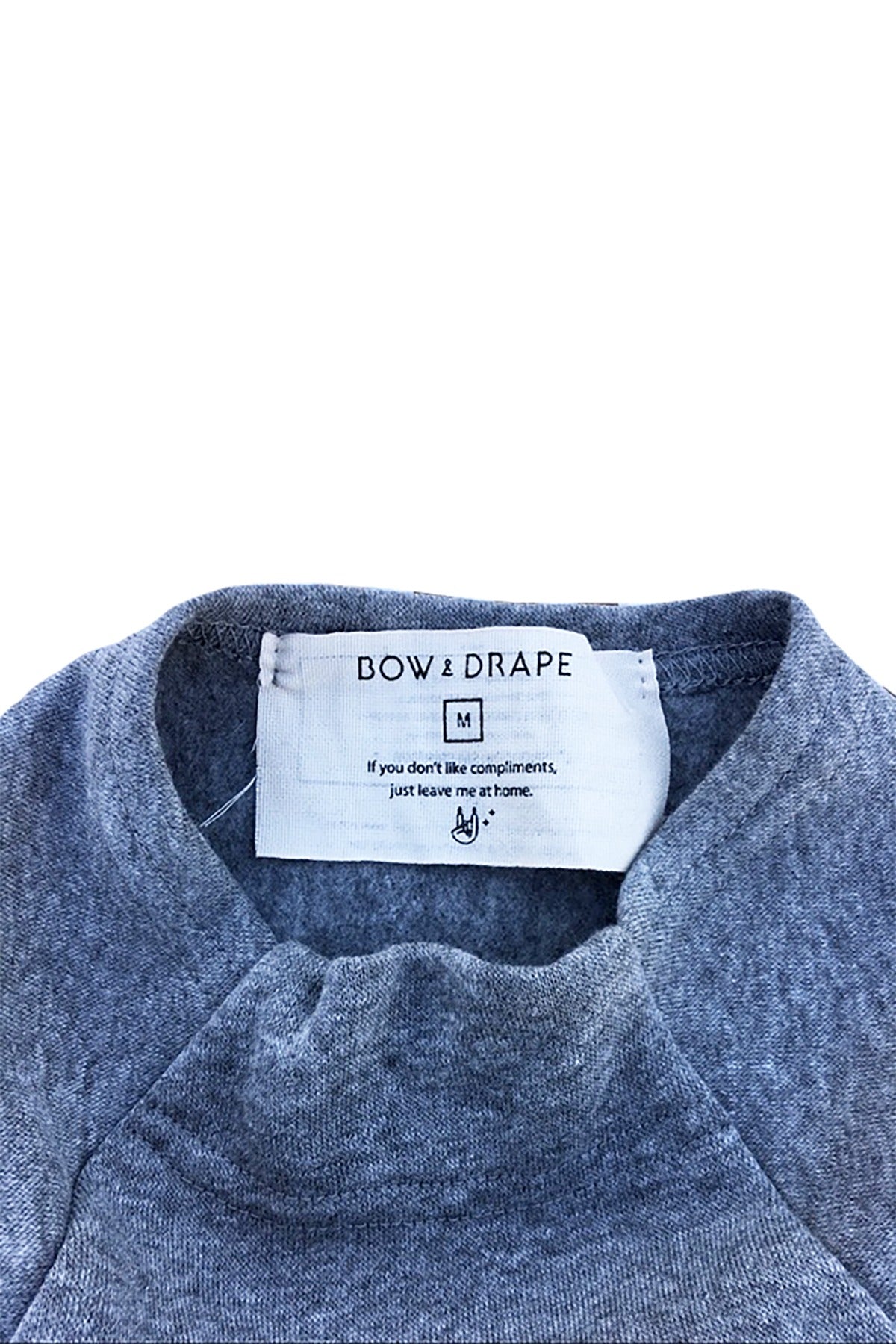 Bow & Drape Heather Grey Clean Plate Club Dog Sweatshirt