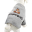 Bow & Drape Heather Grey Poop Happens Dog Sweatshirt