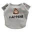 Bow & Drape Heather Grey Poop Happens Dog Sweatshirt