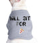 Bow & Drape Heather Grey Will Sit For Pizza Dog Sweatshirt