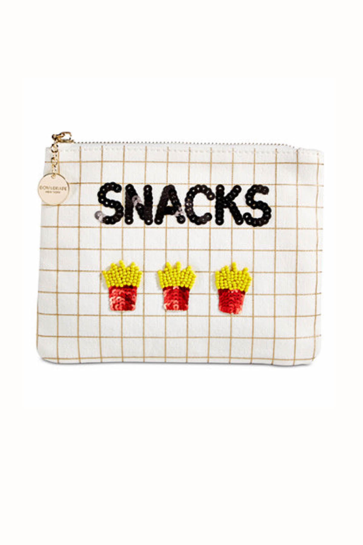 Bow & Drape Snacks Zip Pouch