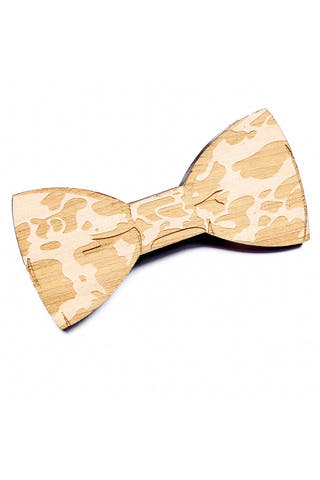 Brand Breeders Brown Camo Contest Wooden Bow Tie